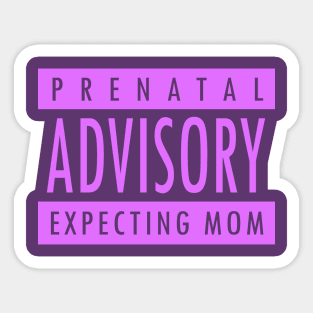 Prenatal Expecting Mom T Shirt Sticker